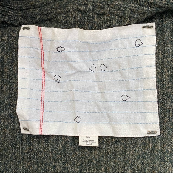 Anthropologie Birds on a Wire dark green wool sweater - Picture 11 of 12